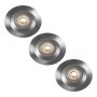 DOWNLIGHT ECOLITE TITAN 3000K ALUMINIUM 3-PACK