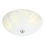 PLAFOND MARKSLÖJD BLAD 2L 35CM VIT/STÅL