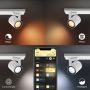 TAKSPOTLIGHT PHILIPS HUE ARGENTA PLATE/SPIRAL VIT