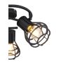 TAKSPOTLIGHT GLOBO CLASTRA 3 SVART 