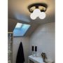 TAKLAMPA ANETA LIGHTING NICOSIA SVART