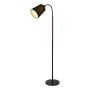GOLVLAMPA ANETA LIGHTING 1 SVART/VALNÖT 