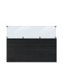 VINDSKYDD PLUS PLANK MED GLAS 174X125CM SVART