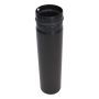 EMALJRÖR Ø80MM/1000MM SVART TILL PELLETSKAMINER