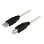 DELTACO USB 2.0 KABEL TYP A HANE TYP B H