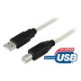DELTACO USB 2.0 KABEL TYP A HANE TYP B H