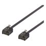 DELTACO U/UTP CAT6A,15CM,SVART PACHKABEL