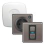 STARTKIT LIGHTWAVE LINK PLUS DIMMER OCH VÄGGUTTAG STÅL