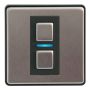 STARTKIT LIGHTWAVE LINK PLUS DIMMER OCH VÄGGUTTAG STÅL