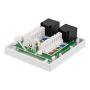 NÄTVERKSUTTAG DELTACO 2 RJ45 CAT6 UTANPÅLIGGANDE 
