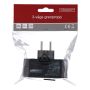 GRENPROPP VOLTOMAT 2EU+1SCHUKO 250V JORDAD SVART
