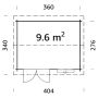 STUGA PALMAKO IRIS 9,6M² 
