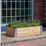 PLANTERINGSLÅDA PLUS PIPE LÄRK OBEHANDLAD 140X80X36 CM