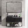 KOMMODPAKET CAMARGUE IQ+ MED HYLLA SVART MATT 120 CM