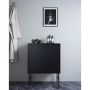 BADRUMSSKÅP GUSTAVSBERG ARTIC 60X39CM SVART ASKFANER  