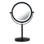 SMINKSPEGEL M BELYSNING SVART