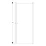 DUSCHHÖRNA IFÖ SHOWERAMA KLARGLAS RAK 90X90 CM