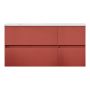 KOMMODPAKET SWEBAD HEMAVAN VÄNSTER KORALLRÖD 120CM