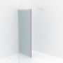 DUSCHVÄGG IDÉ 9 U-LIST KROM FROSTAT GLAS 90 CM