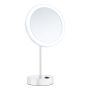 SMINKSPEGEL SMEDBO OUTLINE LED PÅ FOT 5X FÖRSTORING VIT