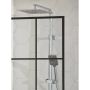 DUSCHVÄGG CAMARGUE SKÄRGÅRD SVART RAM 90CM
