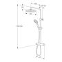 TAKDUSCHSET GUSTAVSBERG SKANDIC ROUND CC160