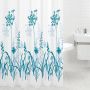 DUSCHDRAPERI PLANTS BLÅ 120X200CM