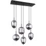 TAKLAMPA GLOBO BLACKY 6 SVART 
