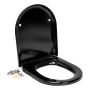TOALETTSITS SVEDBERGS 9087/9085/9082 SVART SOFTCLOSE