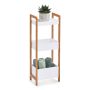 HYLLA ZELLER 28X20X74CM VIT/BAMBU