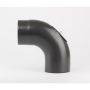 EMALJBÖJ NSP MED SOTLUCKA Ø130MM SVART 90° 