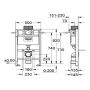WC-FIXTUR GROHE RAPID 82CM
