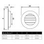 VENTILGALLER FLEXIT ALUMINIUM Ø100 MM