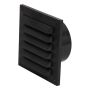 VENTILGALLER FLEXIT 125K SVART Ø125 MM