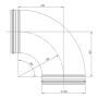 BÖJ EUROPLAST 90° Ø160MM 