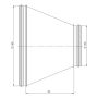 DIMENSIONSFÖRÄNDRING EUROPLAST Ø160-150MM 