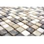 MOSAIK SQUARE CASTANAO/BIANCO 30,5X30,5CM PRIS PER ARK