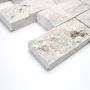 MOSAIK SPLITFACE NATURSTEN SILVER TRAVERTINE 3D 30,8X30,8CM PRIS PER ARK