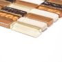 MOSAIK WELSCHEIT CRYSTAL/MARMOR BEIGE/BRUN 1,5X5X0,8CM PRIS PER ARK