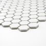 MOSAIK HEXAGON VIT MATT 2,3X2,6CM PRIS PER ARK