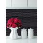 MOSAIK HEXAGON SVART BLANK 2,3X2,3CM PRIS PER ARK