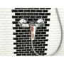 MOSAIK BRICK BOND DIAMOND UNI SVART 30X30CM PRIS PER ARK