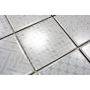 MOSAIK RETRO SQUARE GEO VIT BLANK 9,7X9,7CM PRIS PER ARK