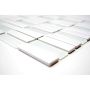 MOSAIK STICK GLASMIX VIT 7,2X2,2CM PRIS PER ARK