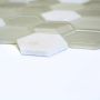 MOSAIK WELSCHEIT HEXAGON CRYSTAL/STONE 3D VIT 26X30CM PRIS PER ARK