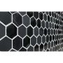 MOSAIK HEXAGON CRYSTAL STENMIX 3D SVART 5,5X5,X5CM PRIS PER ARK