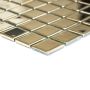 MOSAIK SQUARE GULD 2,5X2,5CM PRIS PER ARK