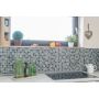 MOSAIK WELSCHEIT SQUARE CRYSTAL OPTIC SVART 32X32CM PRIS PER ARK