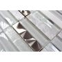 MOSAIK WELSCHEIT RECTANGLE GLAS/STEN VIT 30X30CM PRIS PER ARK