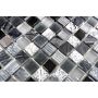 MOSAIK WELSCHEIT SQUARE GLAS/STEN GRÅ 30,5X30,5CM PRIS PER ARK